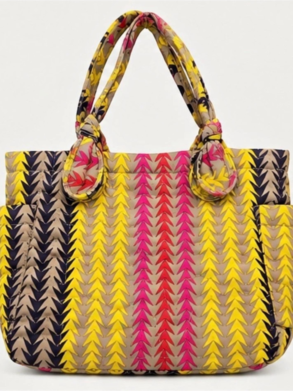 Marc by Marc Jacobs Standard Supply Geometric Tote Bag in Yellow & Pink